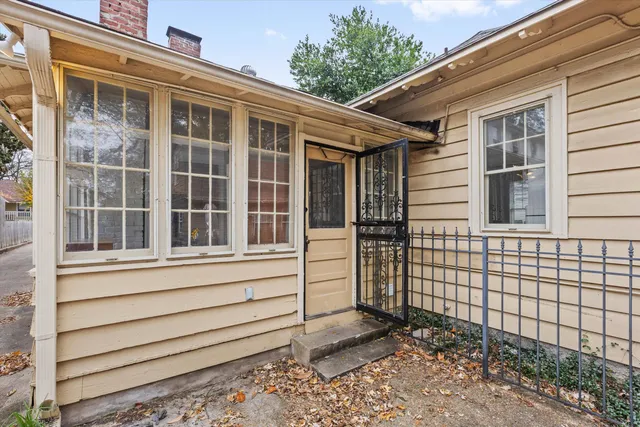 a view of a house with a window