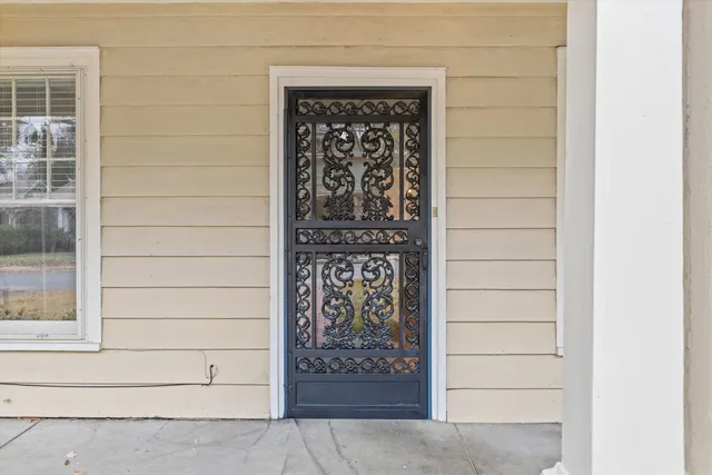a view of front door