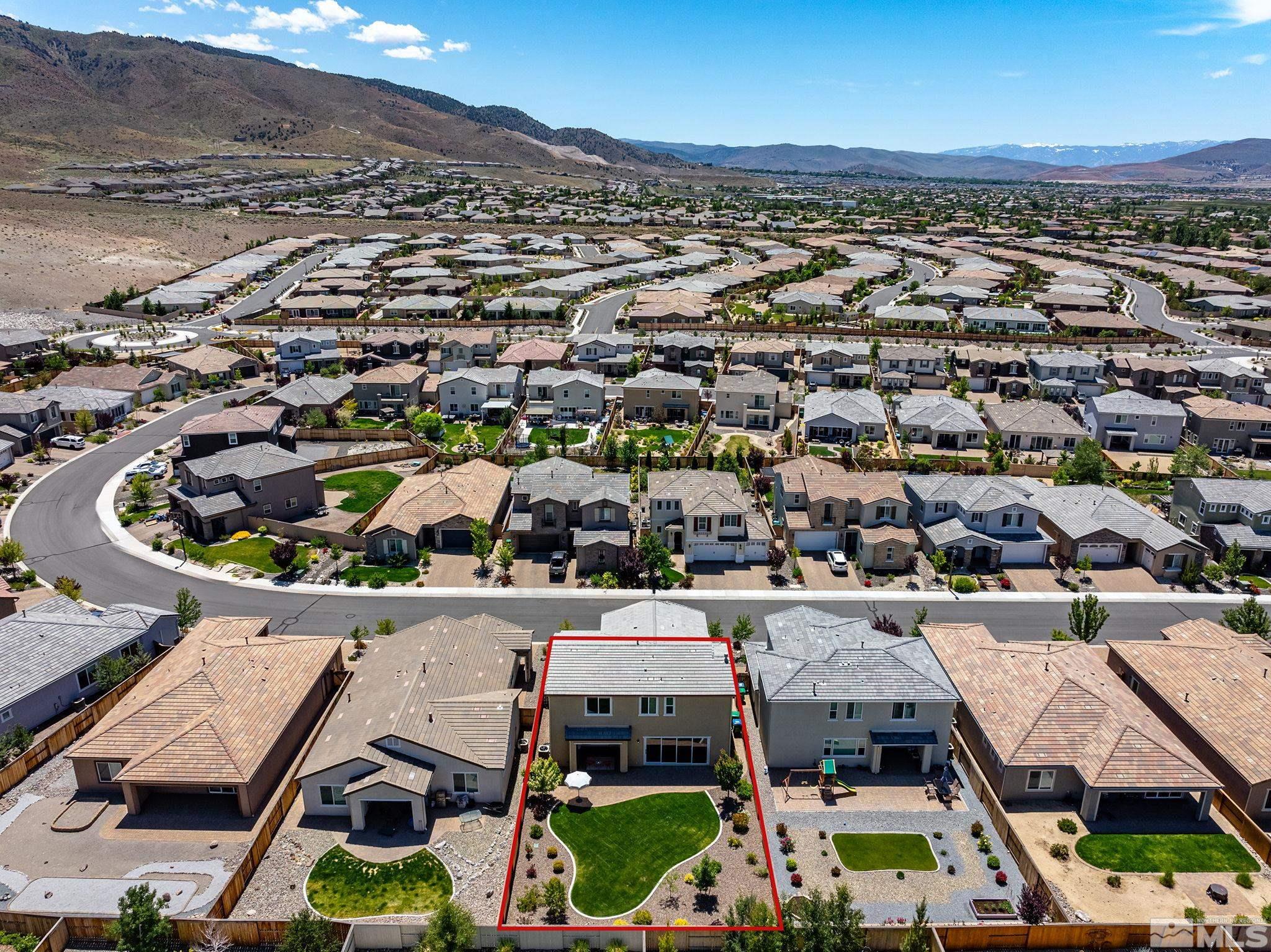 2995 Bonfire Lane Reno, NV 89521 - Photo 37 of 40 an aerial view of residential houses with outdoor space
