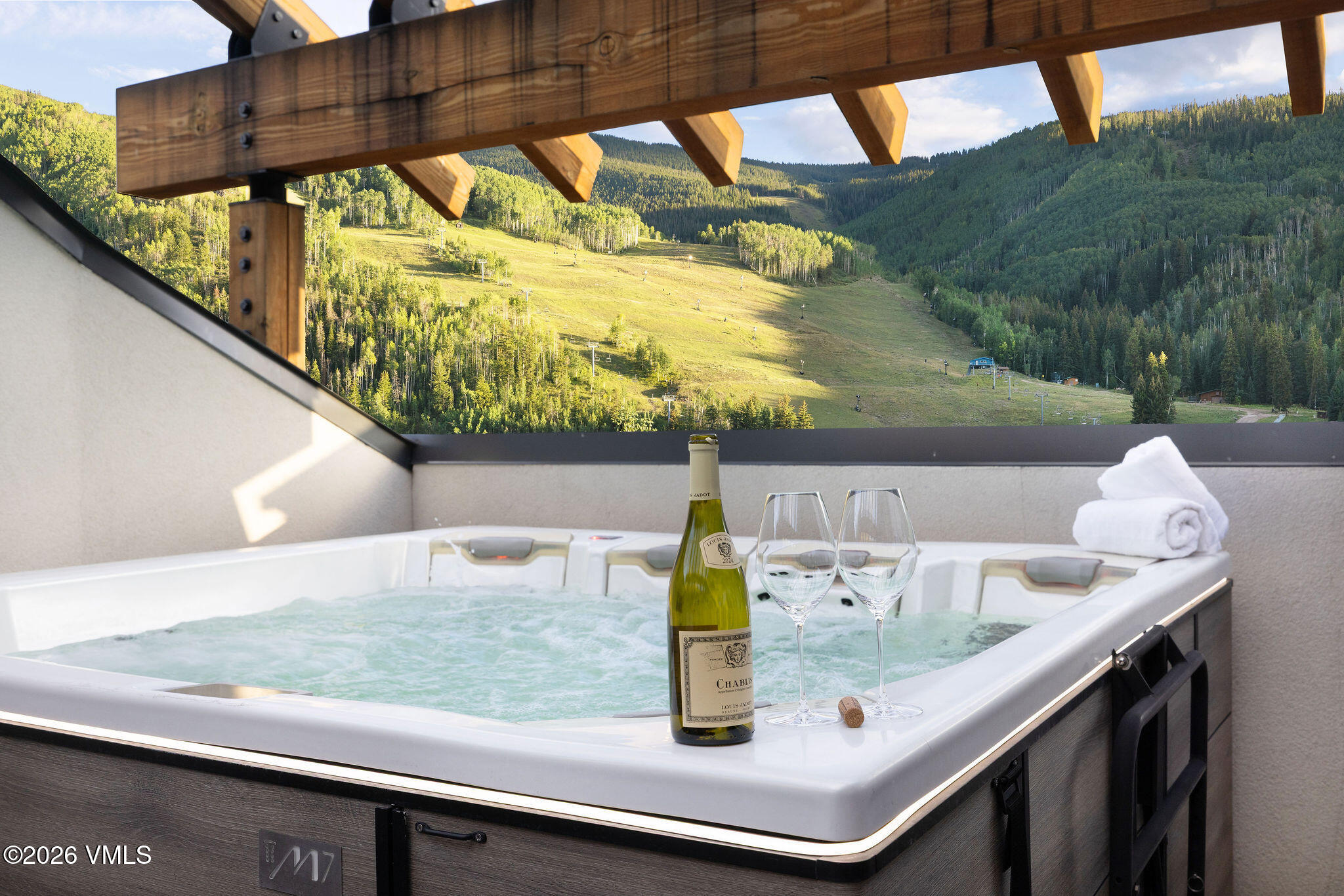 430 South Frontage Road East, Unit 406 Vail, CO 81657 - Photo 12 of 19 2509_altus_ph_406_exterior_hottub_a