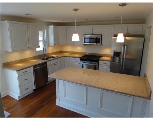 5410 McAnulty Road Baldwin, PA 15236 - Photo 3 of 18 Kitchen. Gorgeous kitchen features hardwood floors with white custom cabinetry & brushed nickel hardware & fixtures, center island, granite counter, pendant lights plus plenty of recessed lights and ALL STAINLESS APPLIANCES,