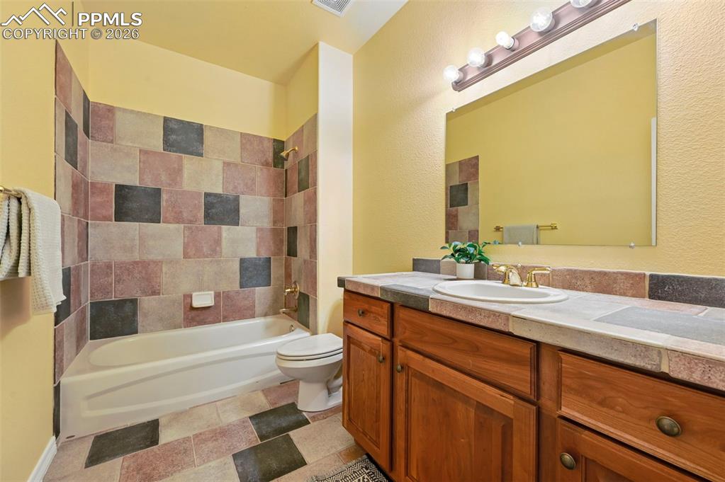 19610 Rathbone Circle Monument, CO 80132 - Photo 29 of 41 a bathroom with a sink a toilet and shower