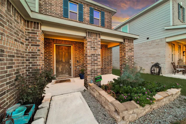 a front view of a house