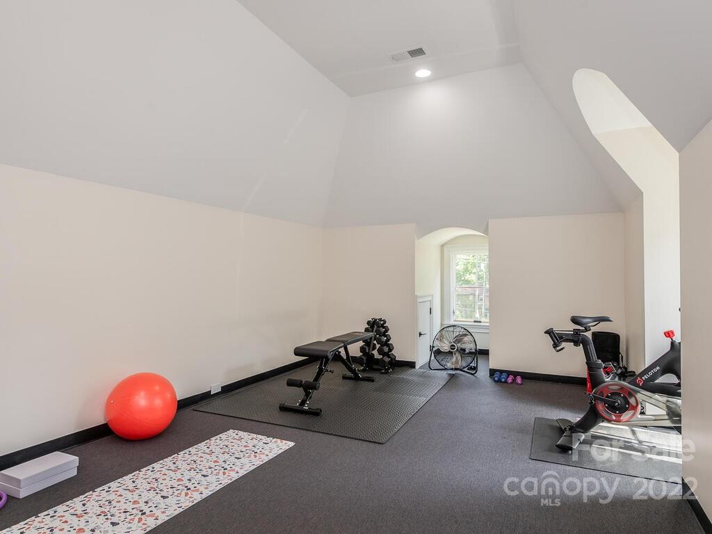 3013 Manor Road Charlotte, NC 28209 - Photo 33 of 41 a room with gym equipment