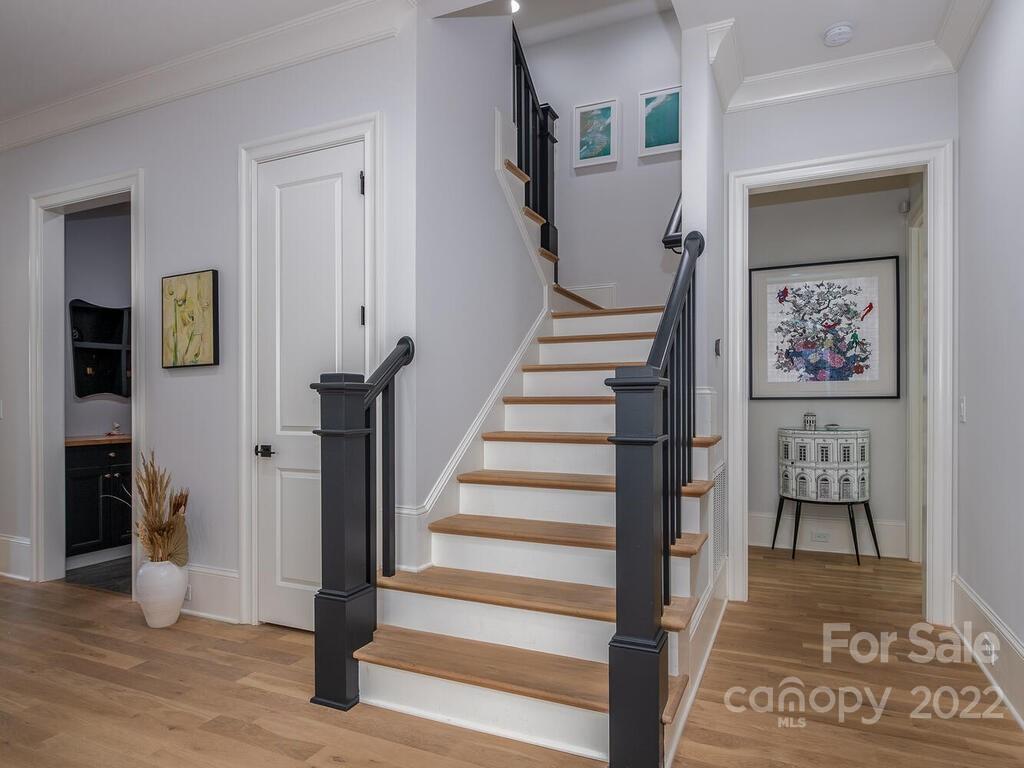 3013 Manor Road Charlotte, NC 28209 - Photo 7 of 41 a view of entryway and hall with wooden floor
