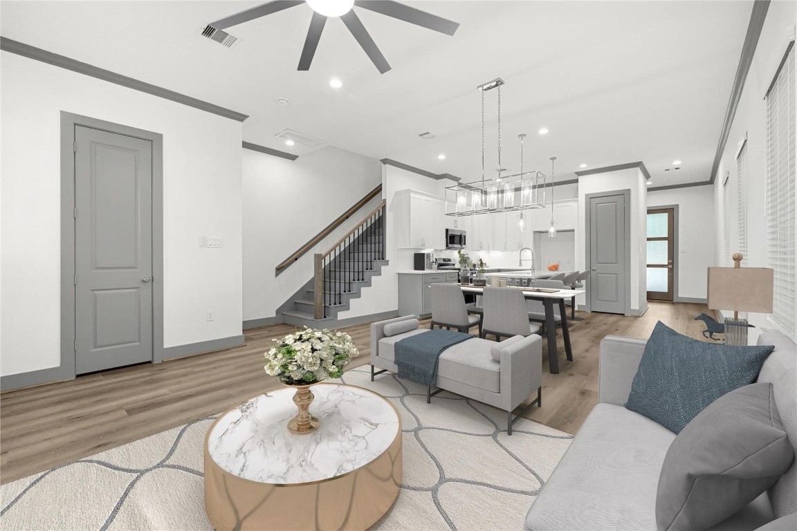 4019 Stassen Street, Unit A Houston, TX 77051 - Photo 5 of 35 *Virtual Staging* A versatile living space perfect for cozy nights in or hosting guests with ease.