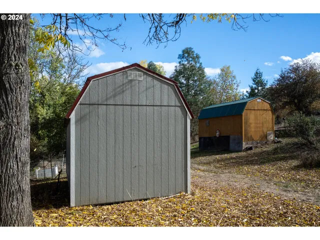 a backyard of a house