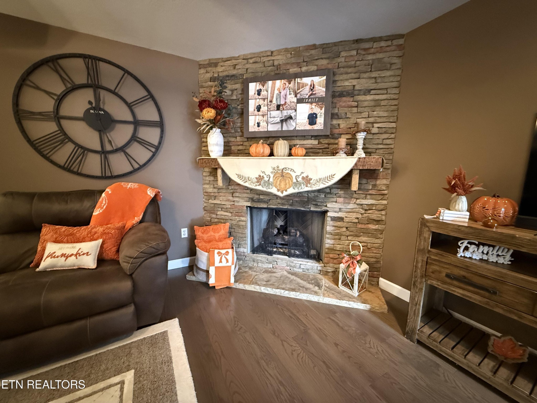 160 Brady Lane Oneida, TN 37841 - Photo 22 of 43 a living room with furniture and a fireplace