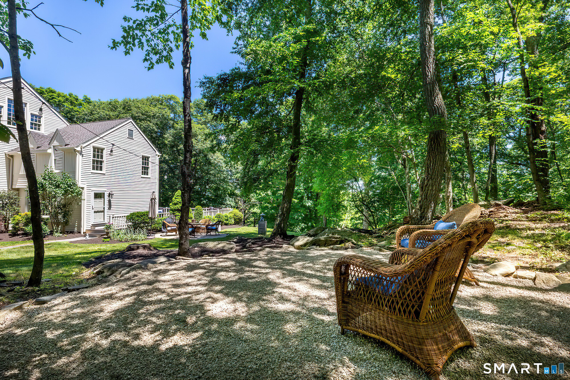 62 Blacksmith Ridge Road Ridgefield, CT 06877 - Photo 37 of 40 One of the many garden areas for sitting and relaxing