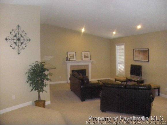 2965 Middlesex Road Fayetteville, NC 28306 - Photo 19 of 25 a living room with furniture a fireplace and a potted plant