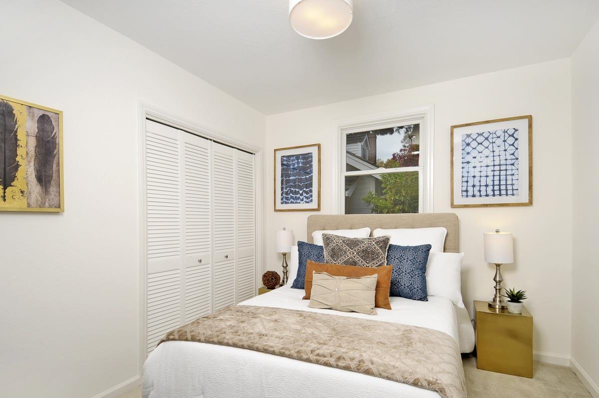 635 California Street Mountain View, CA 94041 - Photo 16 of 25 a bedroom with a bed and a window