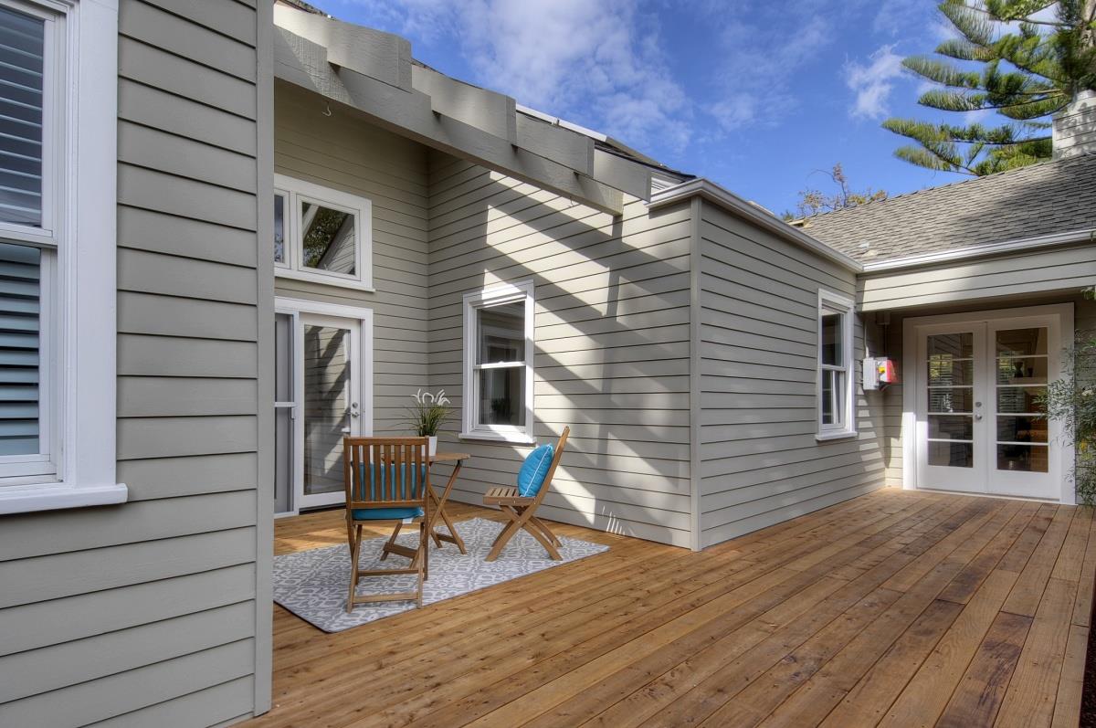635 California Street Mountain View, CA 94041 - Photo 21 of 25 a view of a house with backyard and sitting area