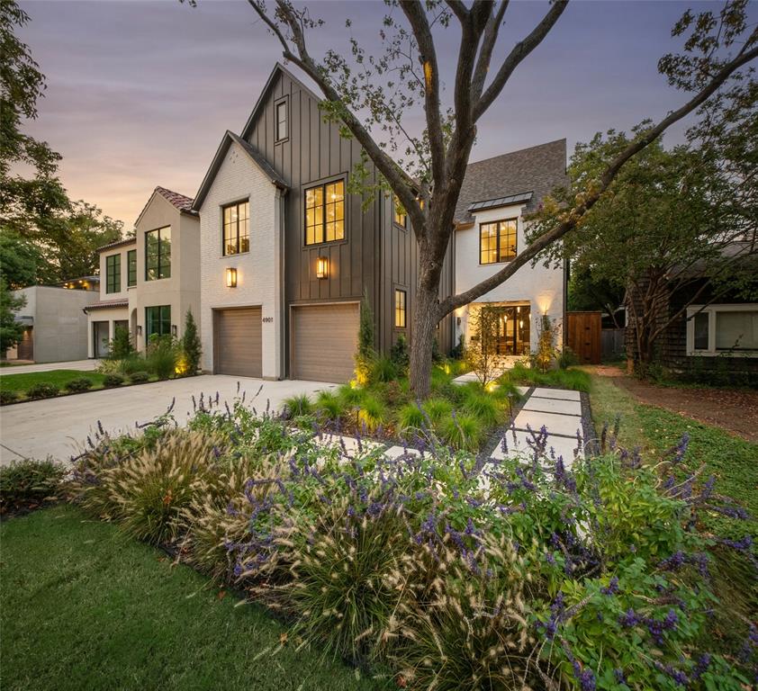 4901 Hanover Avenue Dallas, TX 75209 - Photo 3 of 30 a front view of a house with a yard and fountain
