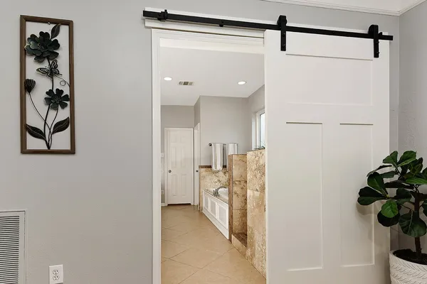 a view of a walk in closet