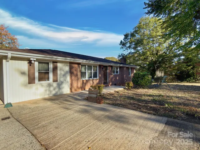 a view of a house with a patio