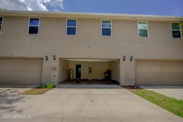an outdoor view of old house