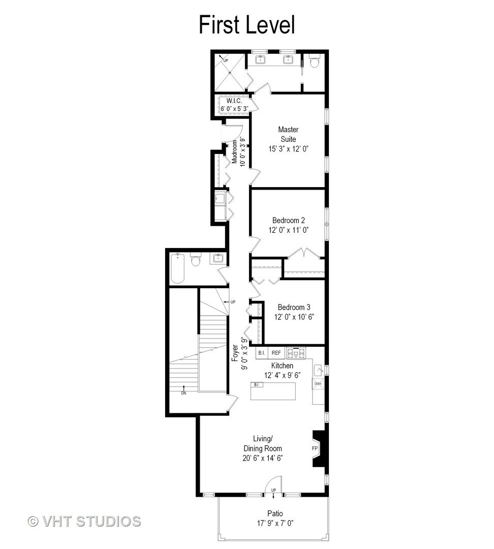 1944 West Fletcher Street, Unit 3E Chicago, IL 60657 - Photo 27 of 28 a picture of a bench in front of a wall