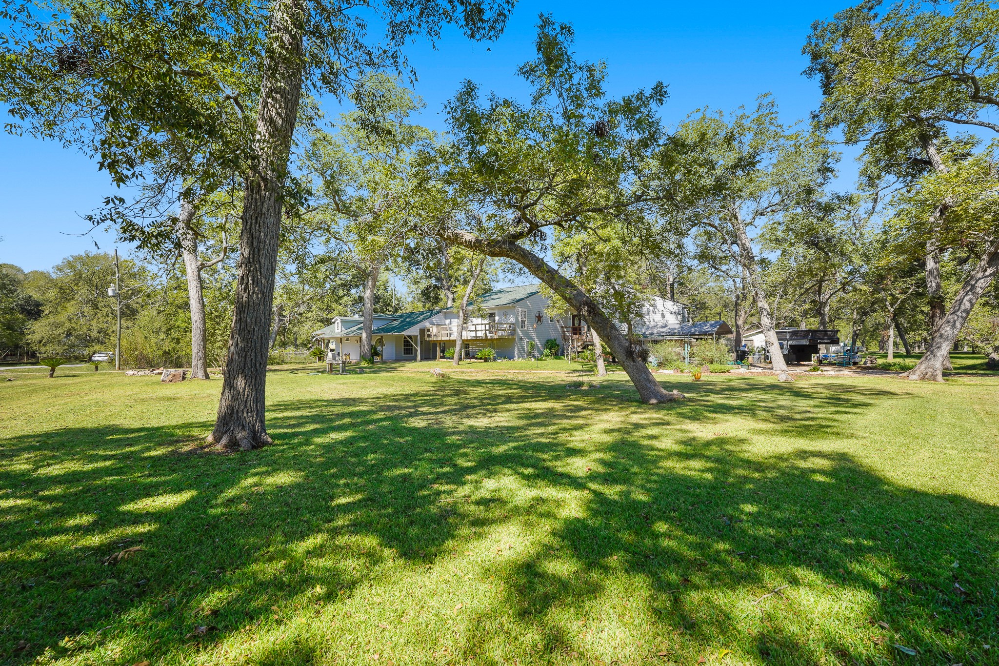 1505 Wagon Road Simonton, TX 77485 - Photo 46 of 50 a yard with trees in the background
