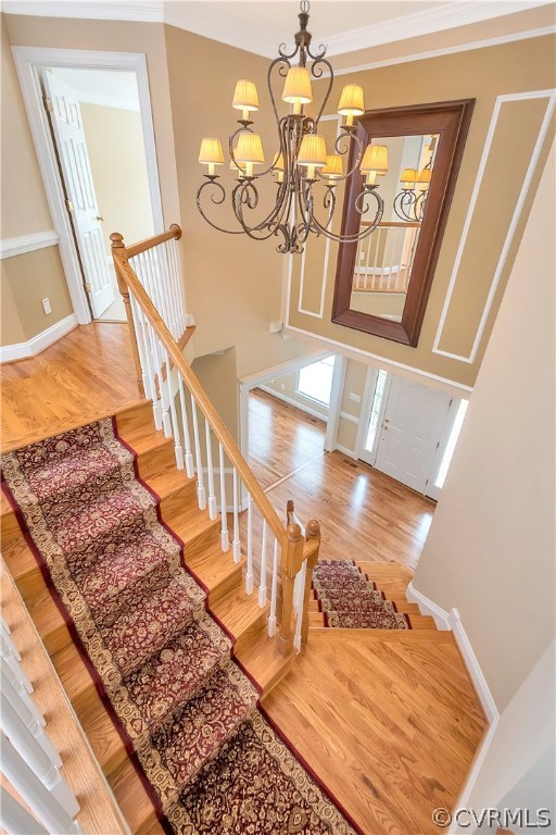 10705 Chatham Ridge Way Spotsylvania, VA 22551 - Photo 14 of 40 a view of entryway and hall with wooden floor
