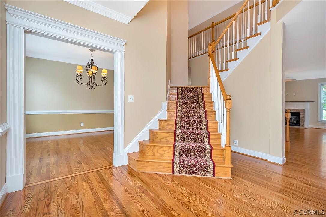 10705 Chatham Ridge Way Spotsylvania, VA 22551 - Photo 2 of 40 a view of an entryway with wooden floor