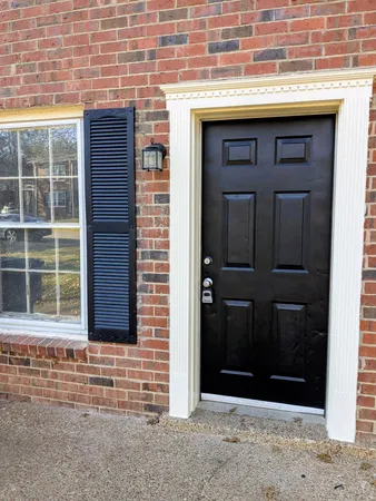 a front view of a house with a shower