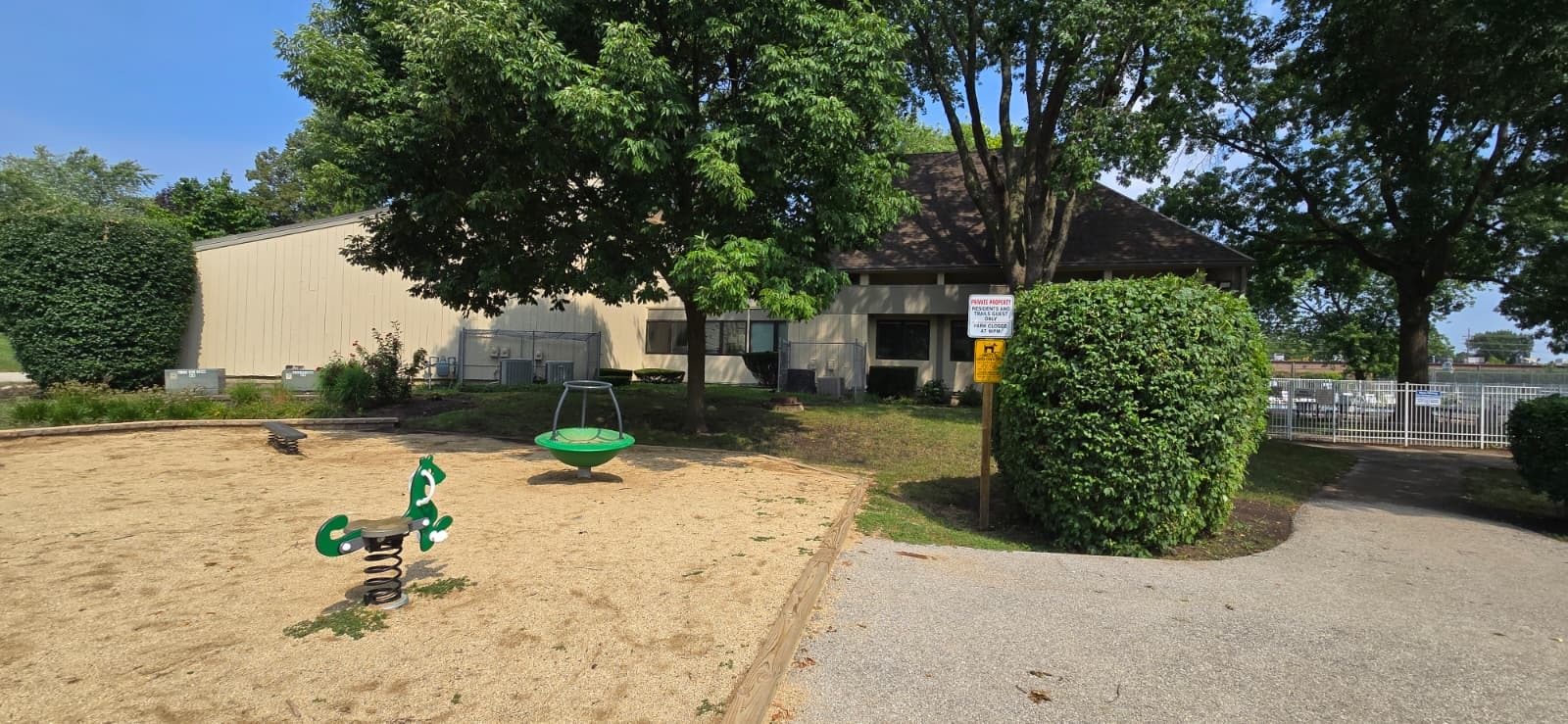 609 Bryce Trail Roselle, IL 60172 - Photo 37 of 38 a view of a park with potted plants and large trees