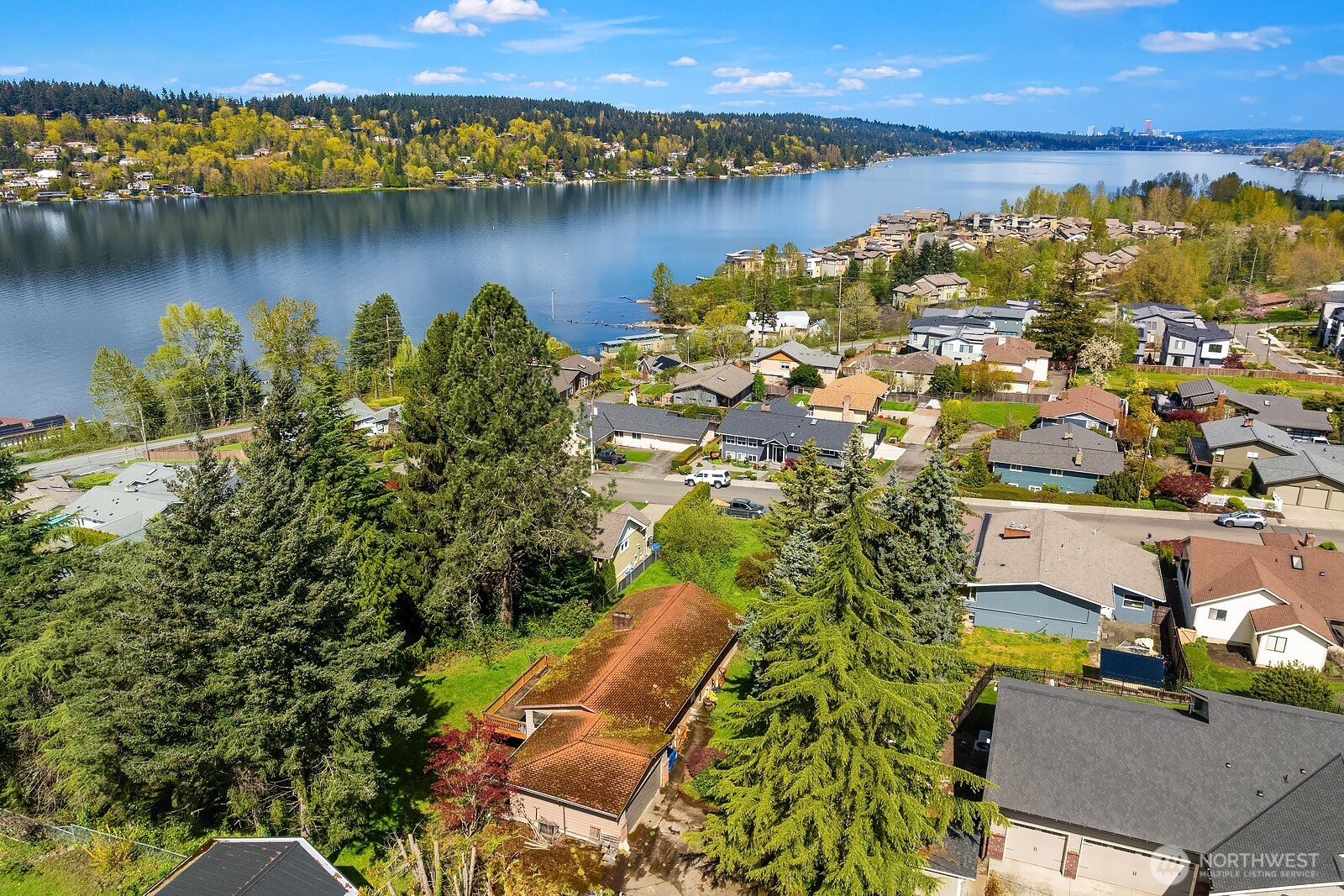 3737 Park Avenue North Renton, WA 98056 - Photo 6 of 10 an aerial view of a residential houses with outdoor space and lake view