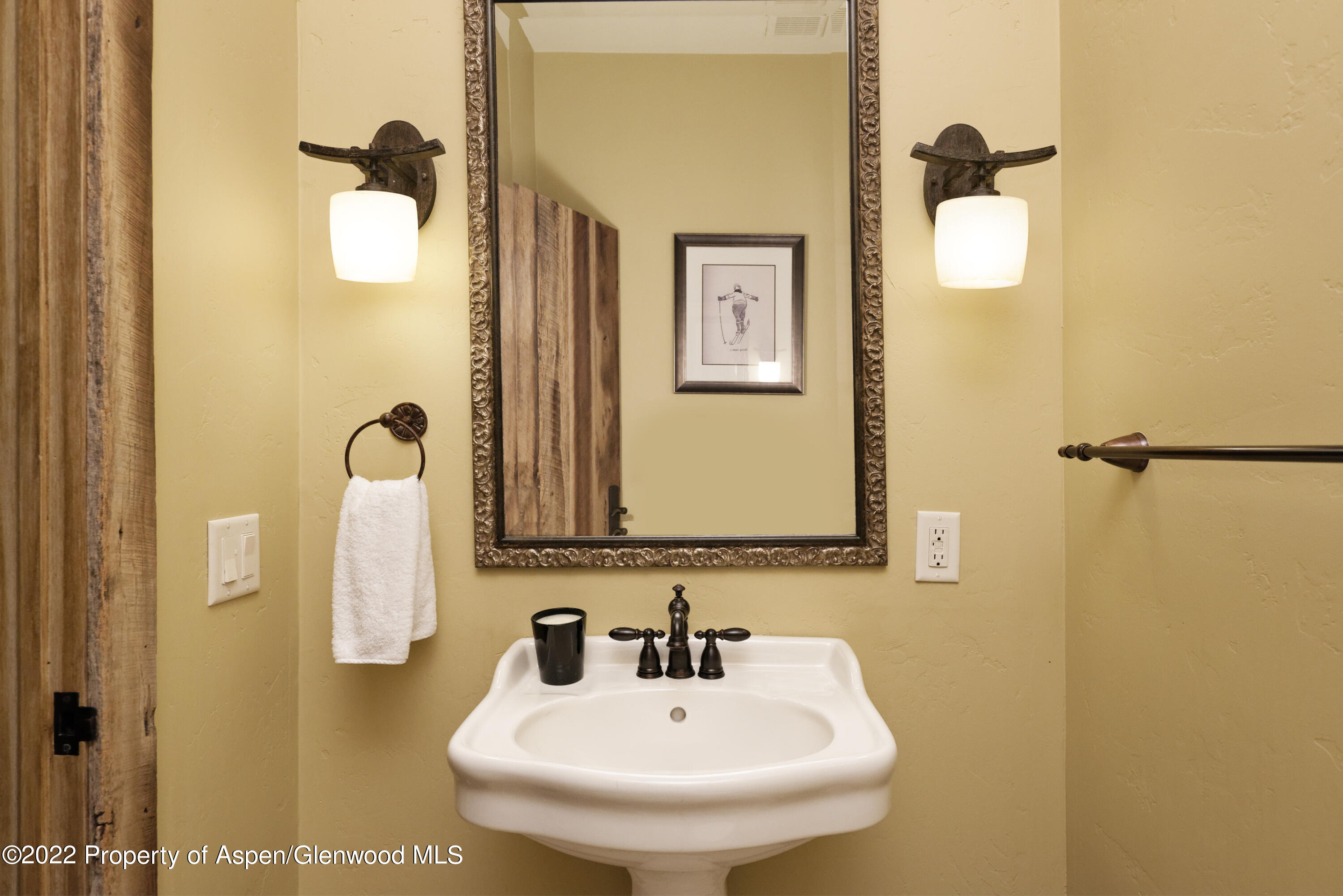 1400 Wood Road Snowmass Village, CO 81615 - Photo 28 of 36 a bathroom with a sink and mirror