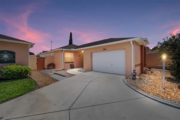 a front view of a house with entertaining space