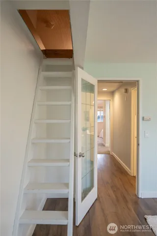 a view of an empty room