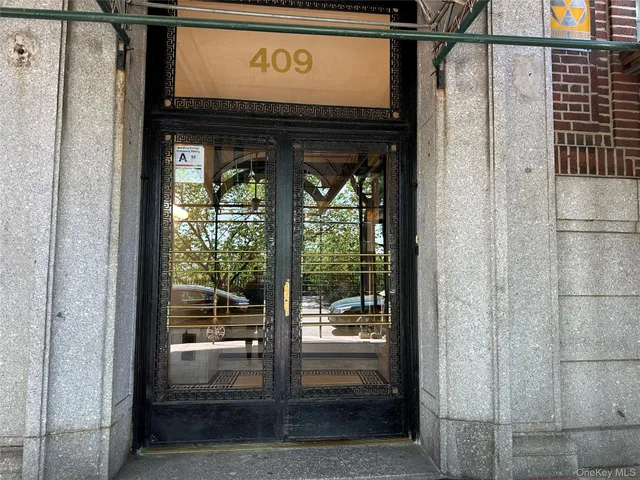 a view of a door and outdoor space