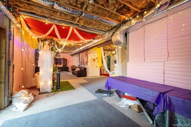 a view of a chairs in a patio