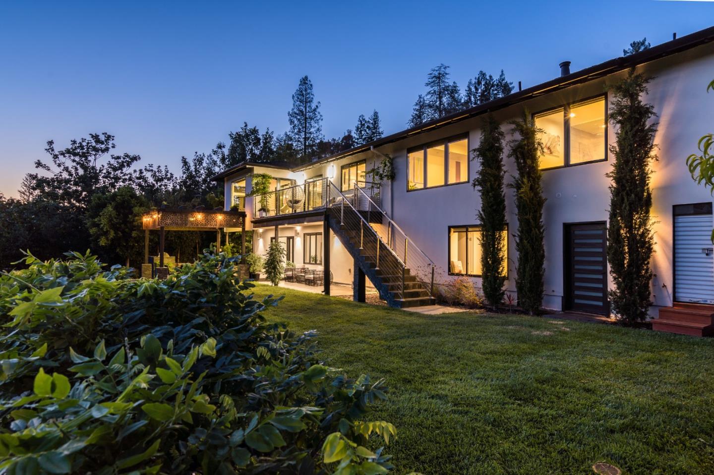 1115 Trinity Drive Menlo Park, CA 94025 - Photo 47 of 50 a view of a house with a big yard and potted plants