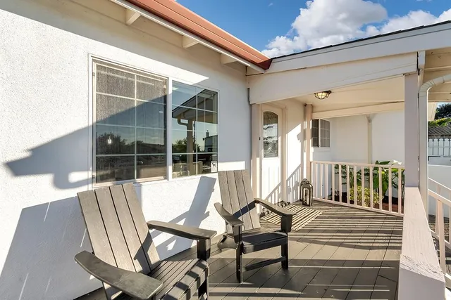 a view of a house with a porch