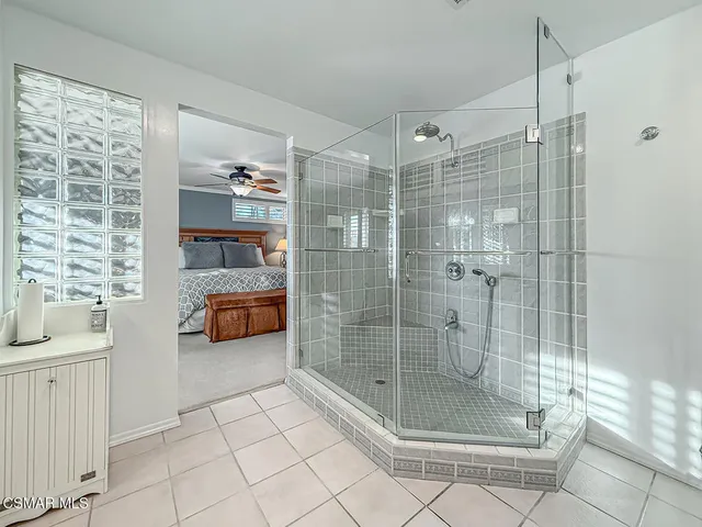 a view of a flower in a yard