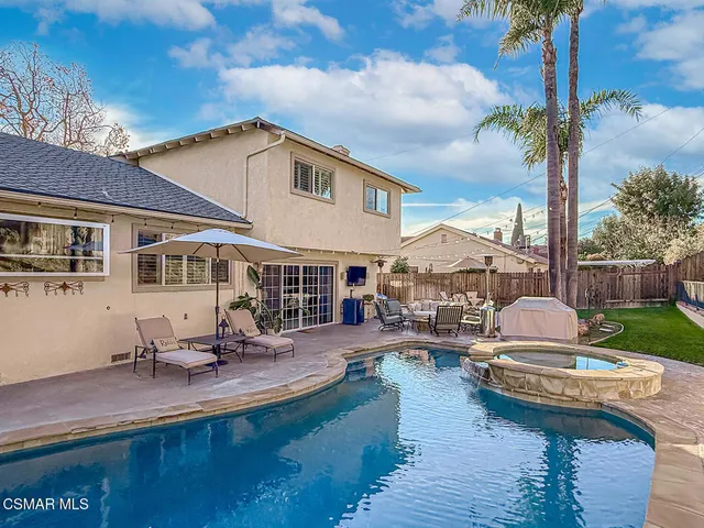 a building outdoor space with patio furniture