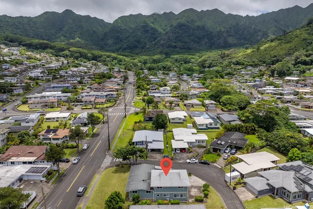 a view of swimming pool with a backyard