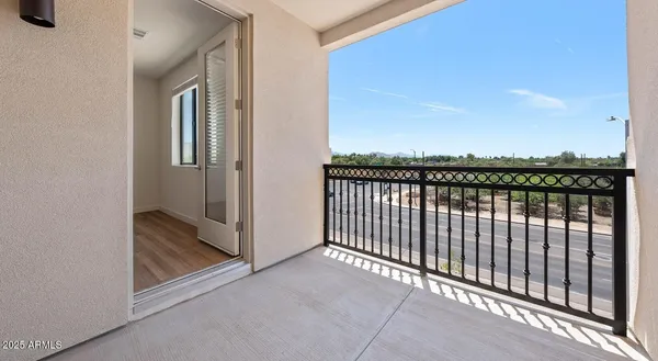 a view of a balcony