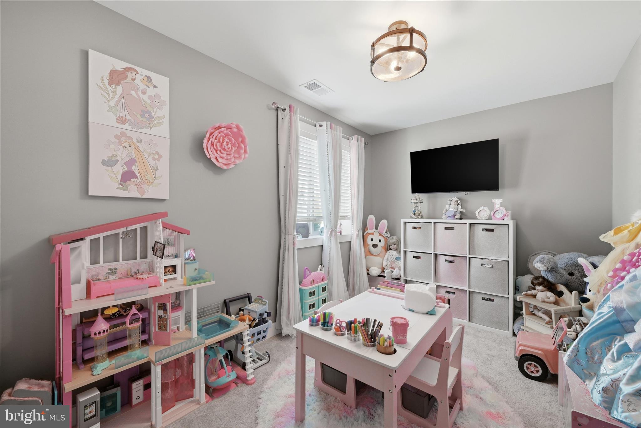 111 Decatur Circle Stephens City, VA 22655 - Photo 54 of 70 a living room with furniture a rug and a flat screen tv