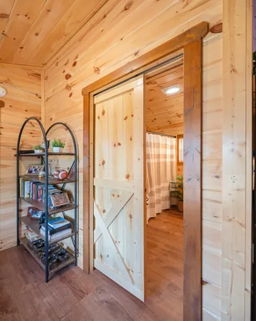 a view of a hardwood & door