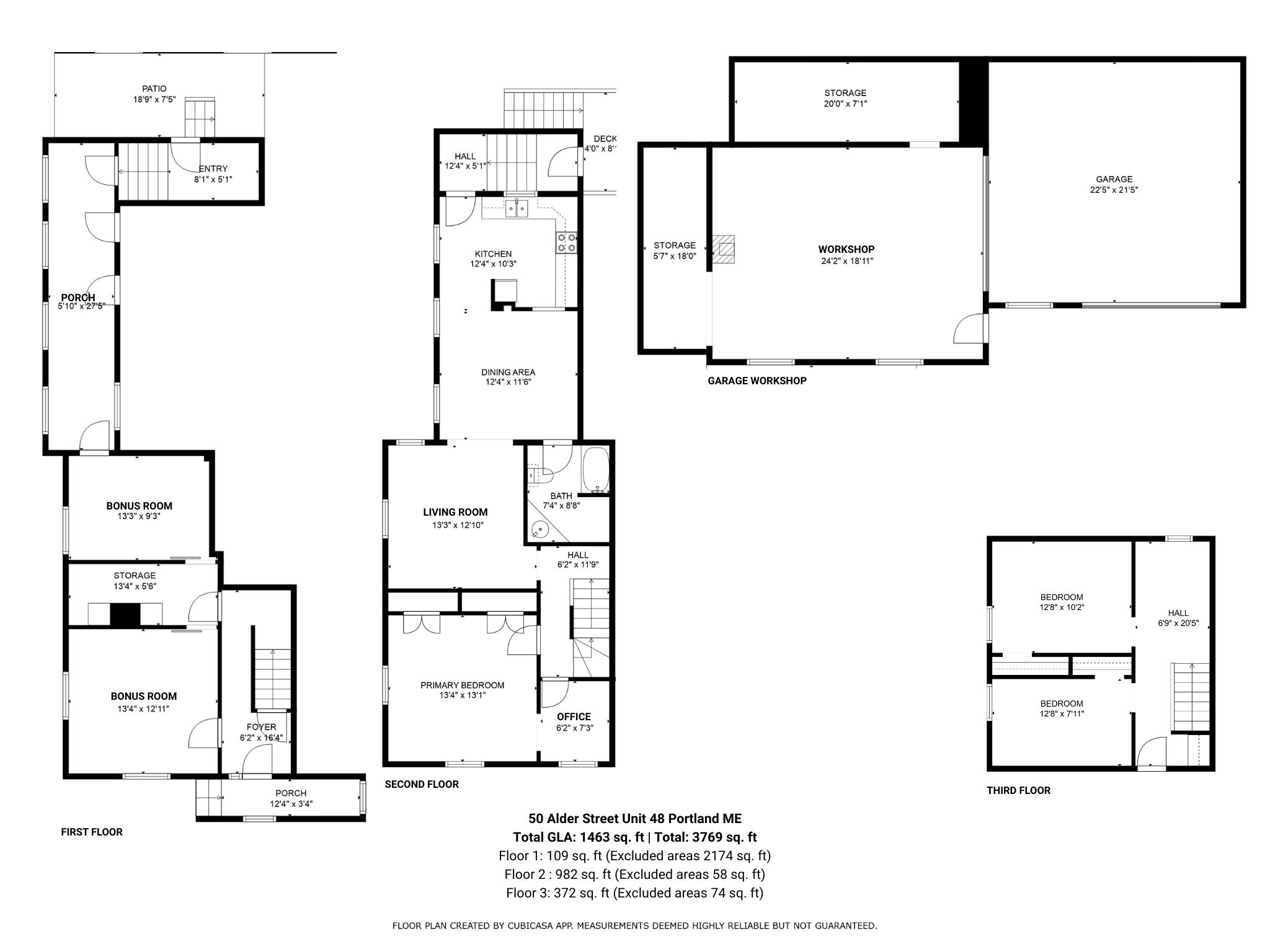50 Alder Street Portland, ME 04101 - Photo 38 of 39 Floorplans Unit 48