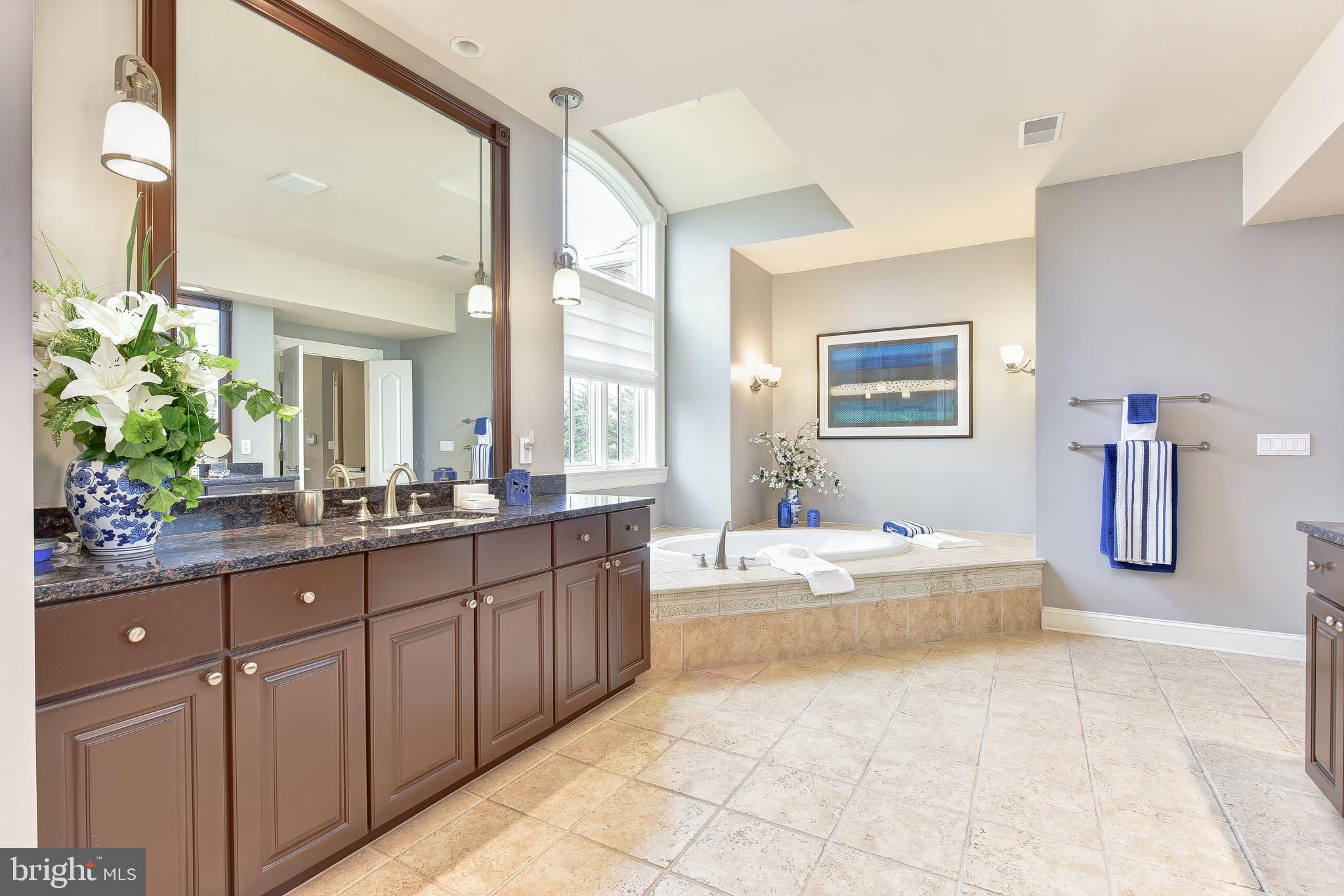 983 Spring Hill Road McLean, VA 22102 - Photo 19 of 41 Totally renovated Master Bath w/ granite vanities
