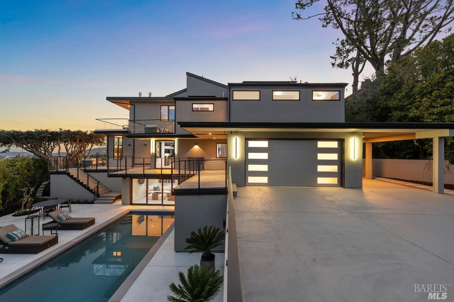 275 Round Hill Road Tiburon, CA 94920 - Photo 1 of 1 a front view of a house with a yard