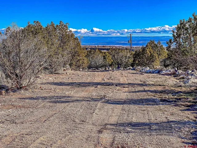 a view of a houses with a mountain in the background