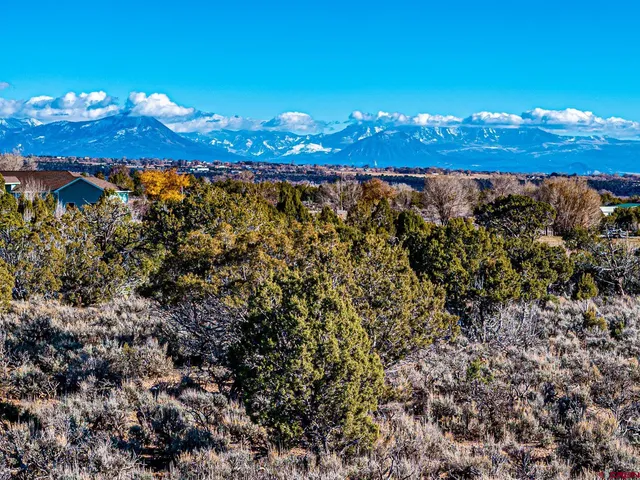 a view of a city with sunset
