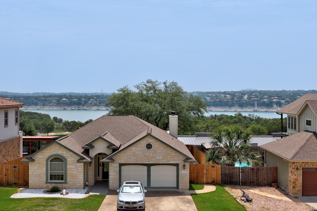 302 Southwind Road Lago Vista, TX 78645 - Photo 31 of 39 an aerial view of a house