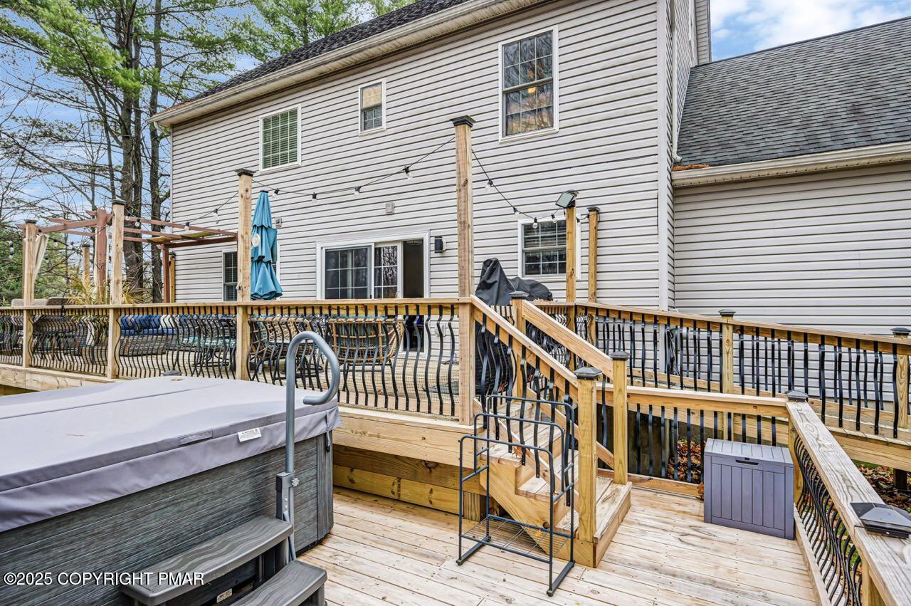 2512 Valley View Acres Road Stroudsburg, PA 18360 - Photo 35 of 40 Hot Tub on Lower Level Deck