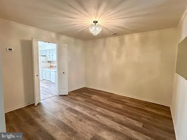wooden floor in an empty room