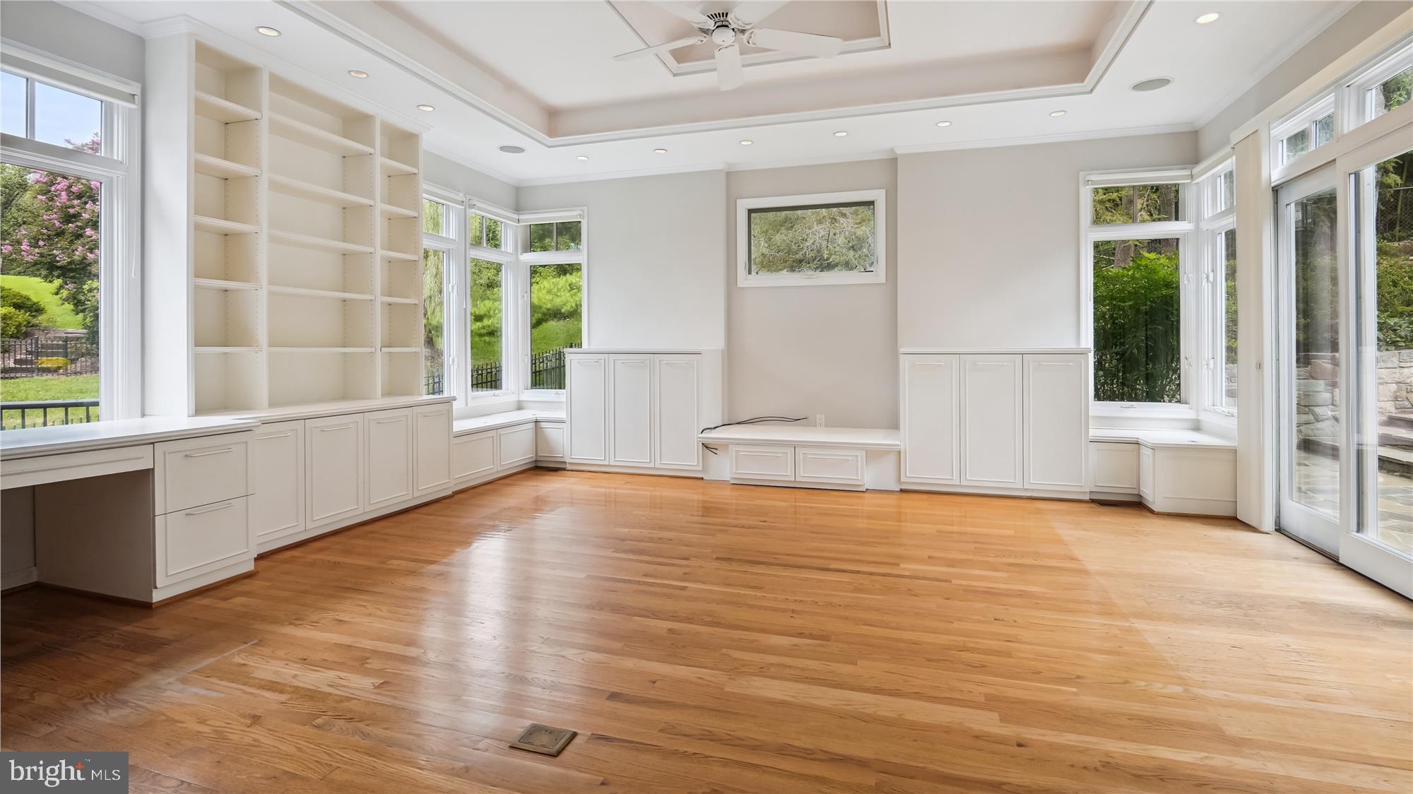 1313 Merrie Ridge Road McLean, VA 22101 - Photo 20 of 72 Family room with built-ins & access to back patio