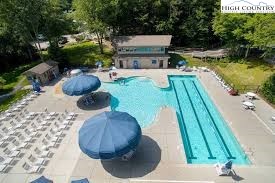 119 Shagbark Road Beech Mountain, NC 28604 - Photo 10 of 15 a view of a swimming pool with a patio and backyard